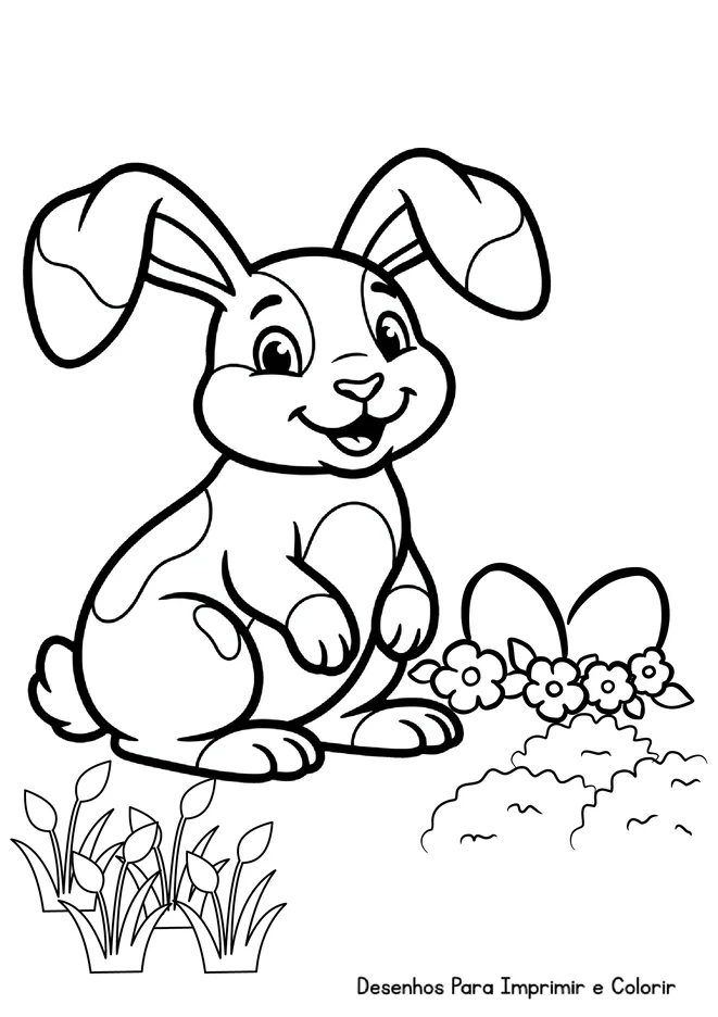 Desenhos da Pascoa para colorir para imprimir e colorir - imagem 3